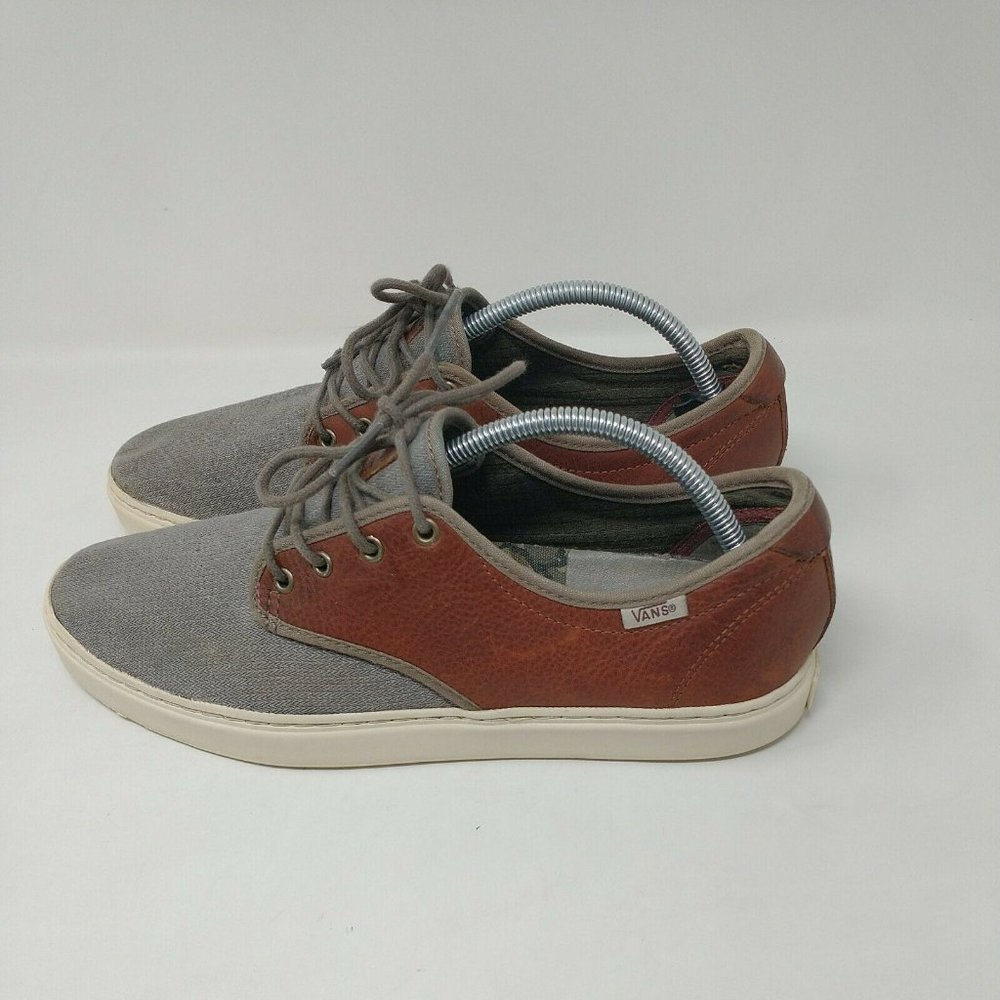 Vans OTW Leather Canvas Flat Bottom Lace Up Sneakers Men's Size 10.5 - Picture 4 of 12